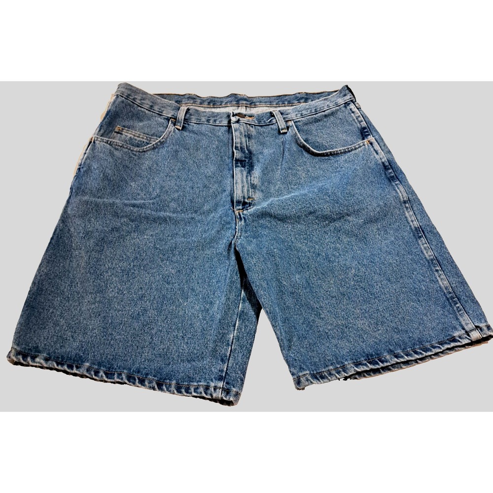 Wrangler Rugged Wear Denim Jean Shorts Men's 38 Blue Made in USA Classic
